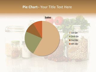 A Group Of Jars Filled With Different Types Of Food PowerPoint Template