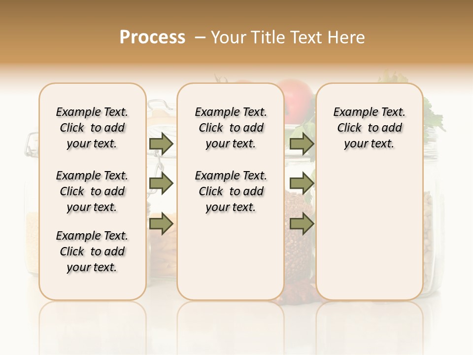 A Group Of Jars Filled With Different Types Of Food PowerPoint Template