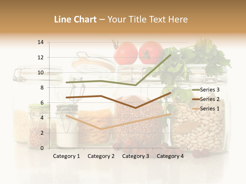 A Group Of Jars Filled With Different Types Of Food PowerPoint Template