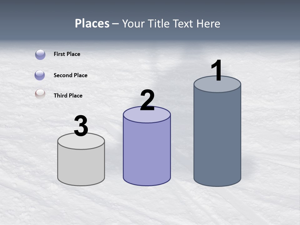 Snowboarder's Shadow PowerPoint Template