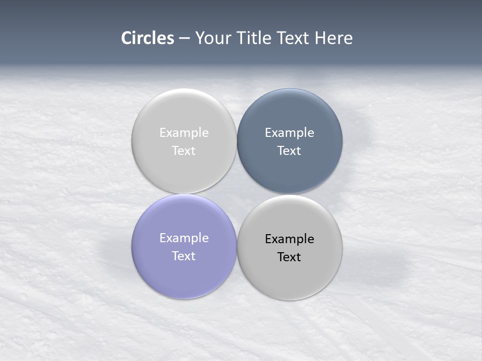 Snowboarder's Shadow PowerPoint Template