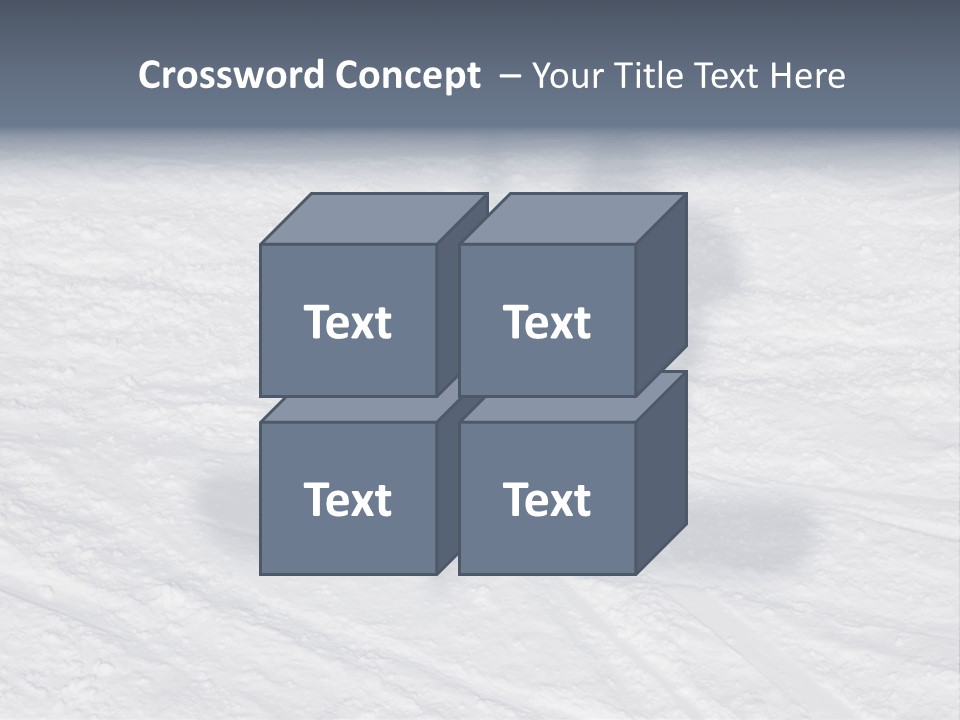 Snowboarder's Shadow PowerPoint Template