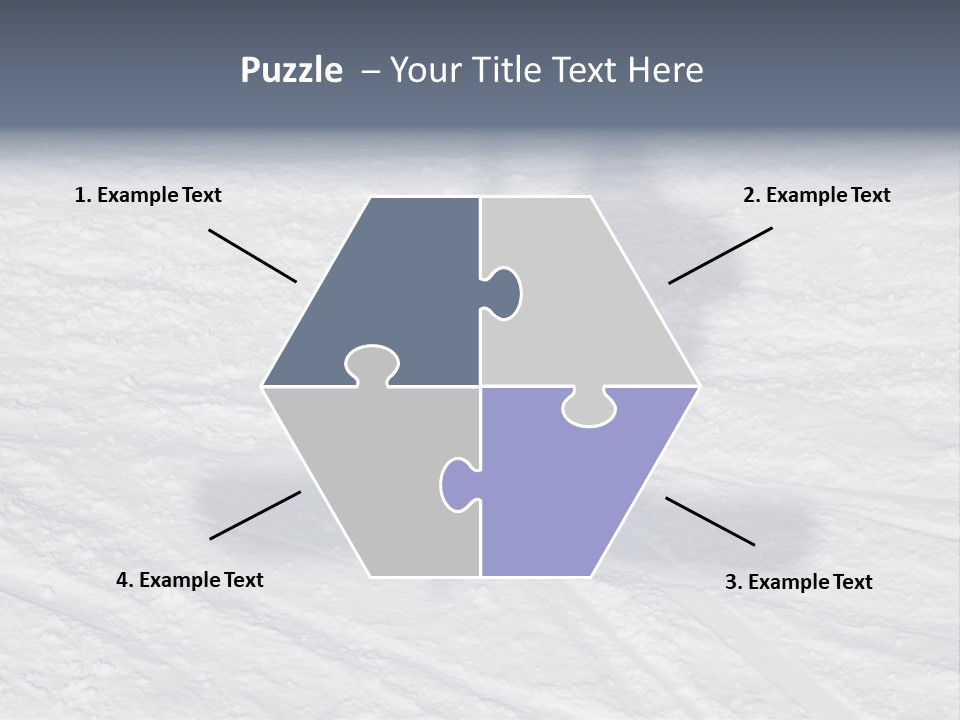 Snowboarder's Shadow PowerPoint Template