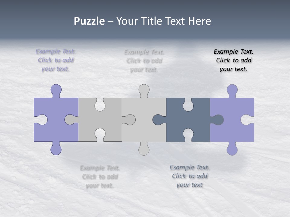 Snowboarder's Shadow PowerPoint Template