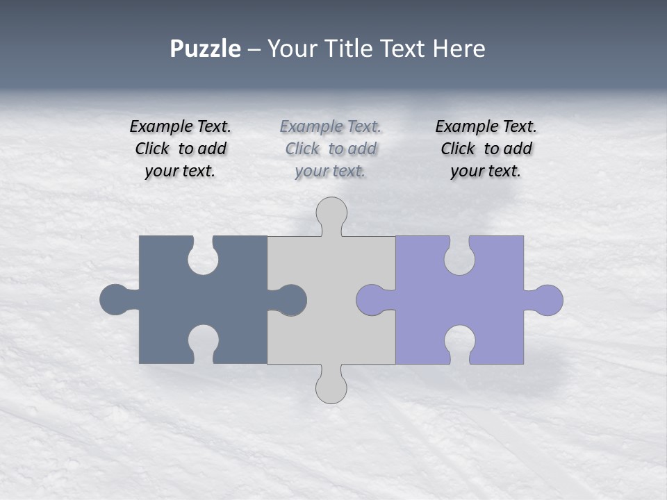 Snowboarder's Shadow PowerPoint Template