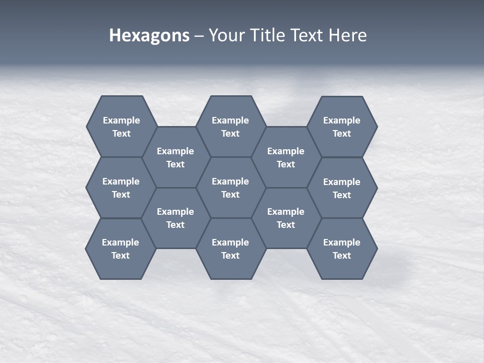 Snowboarder's Shadow PowerPoint Template