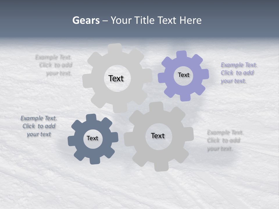 Snowboarder's Shadow PowerPoint Template