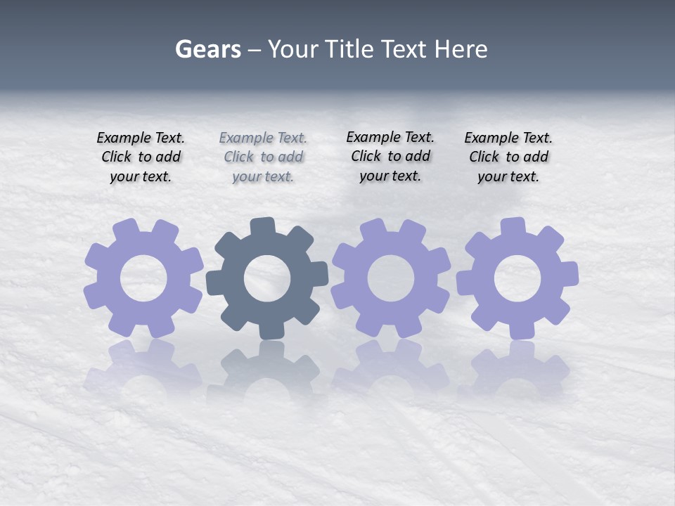 Snowboarder's Shadow PowerPoint Template