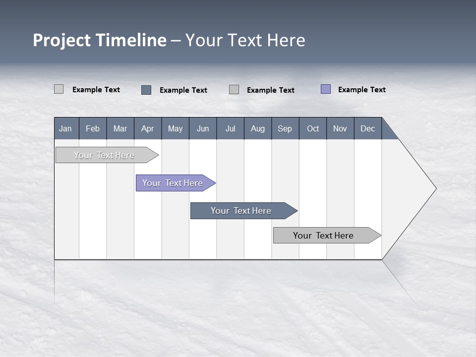 Snowboarder's Shadow PowerPoint Template