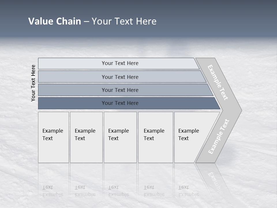 Snowboarder's Shadow PowerPoint Template