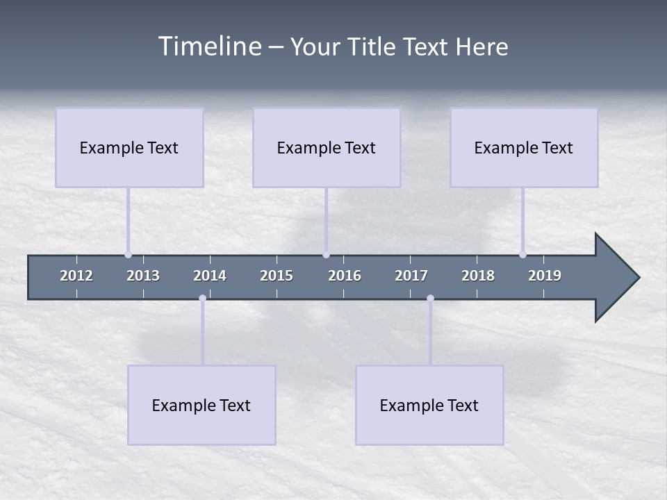 Snowboarder's Shadow PowerPoint Template