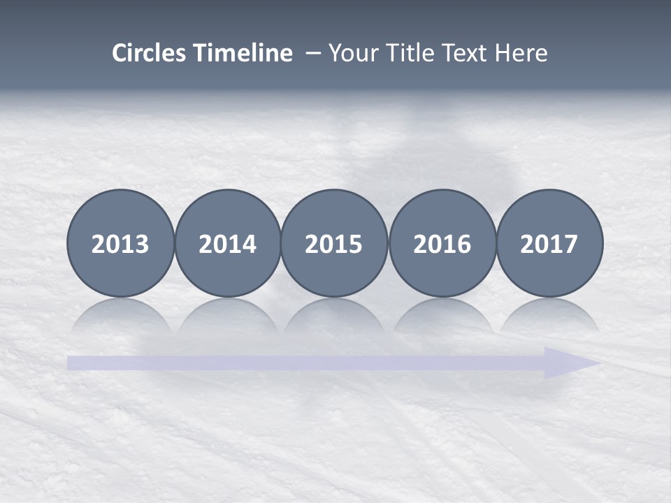 Snowboarder's Shadow PowerPoint Template