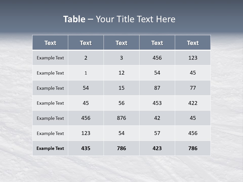 Snowboarder's Shadow PowerPoint Template