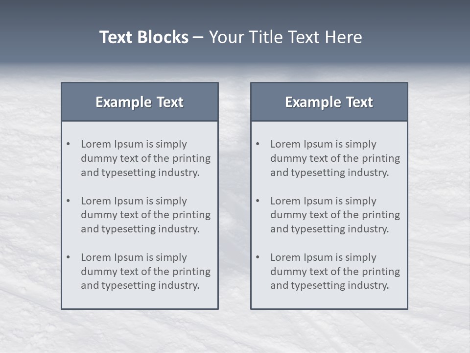 Snowboarder's Shadow PowerPoint Template