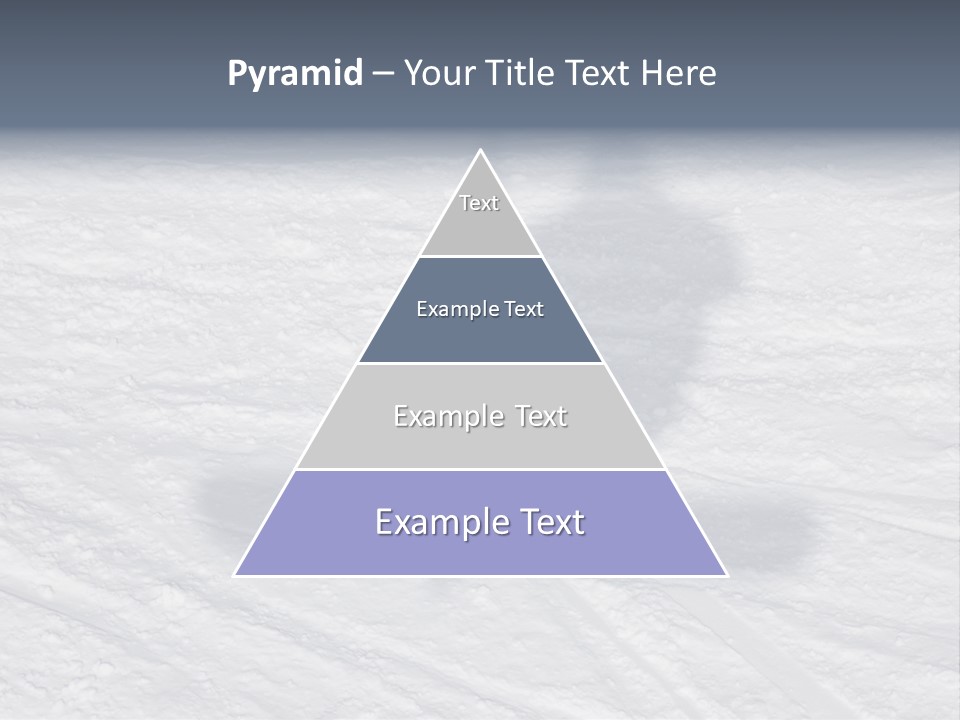 Snowboarder's Shadow PowerPoint Template