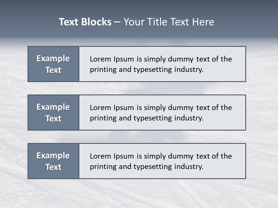 Snowboarder's Shadow PowerPoint Template