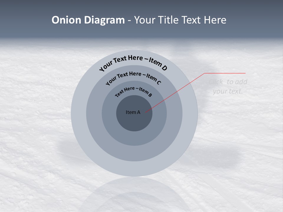 Snowboarder's Shadow PowerPoint Template