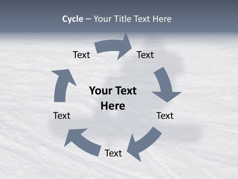 Snowboarder's Shadow PowerPoint Template
