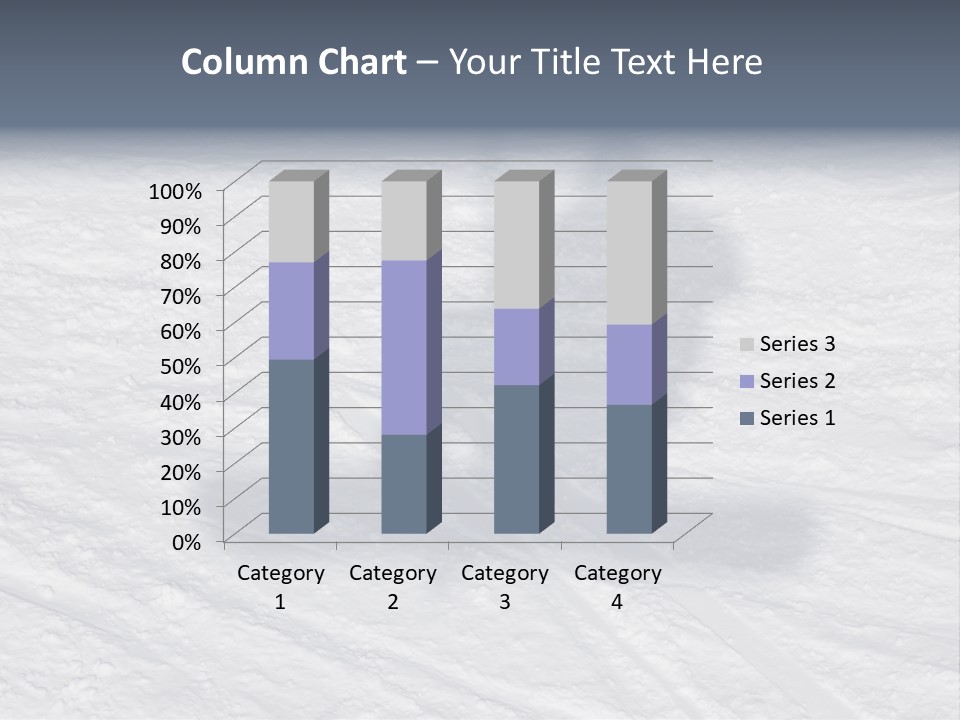 Snowboarder's Shadow PowerPoint Template