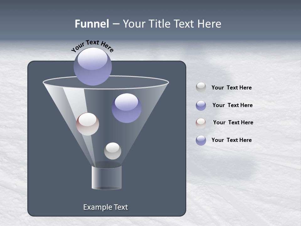 Snowboarder's Shadow PowerPoint Template