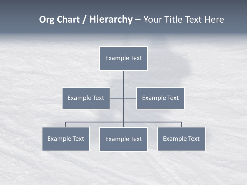 Snowboarder's Shadow PowerPoint Template
