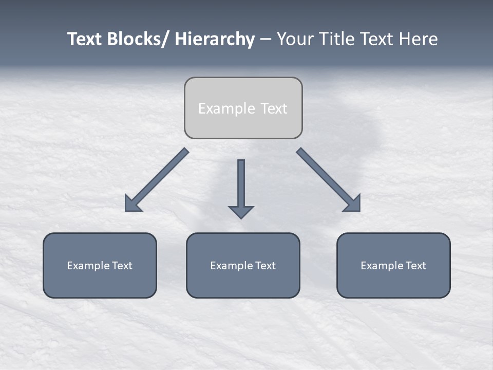 Snowboarder's Shadow PowerPoint Template