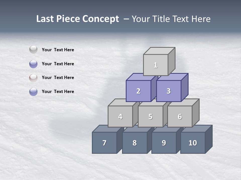 Snowboarder's Shadow PowerPoint Template