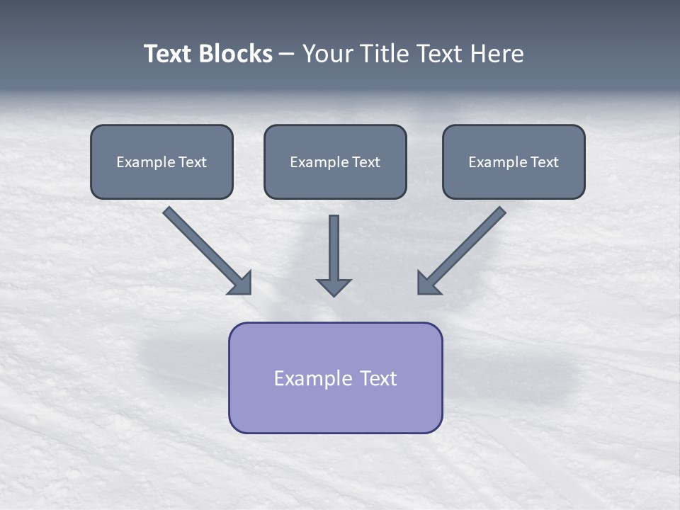 Snowboarder's Shadow PowerPoint Template