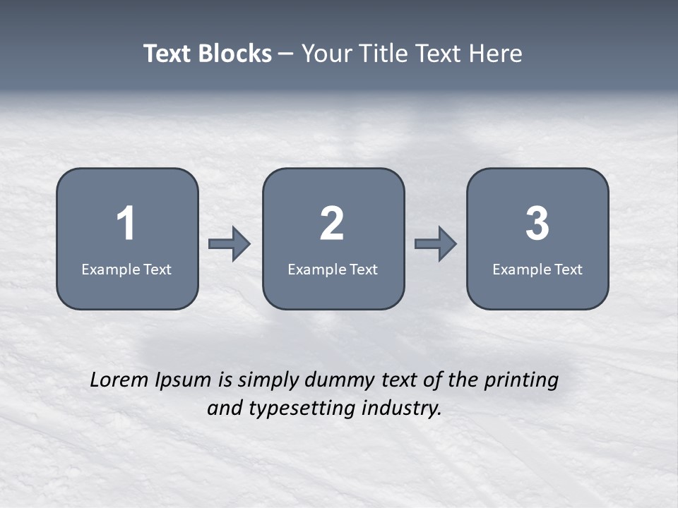 Snowboarder's Shadow PowerPoint Template