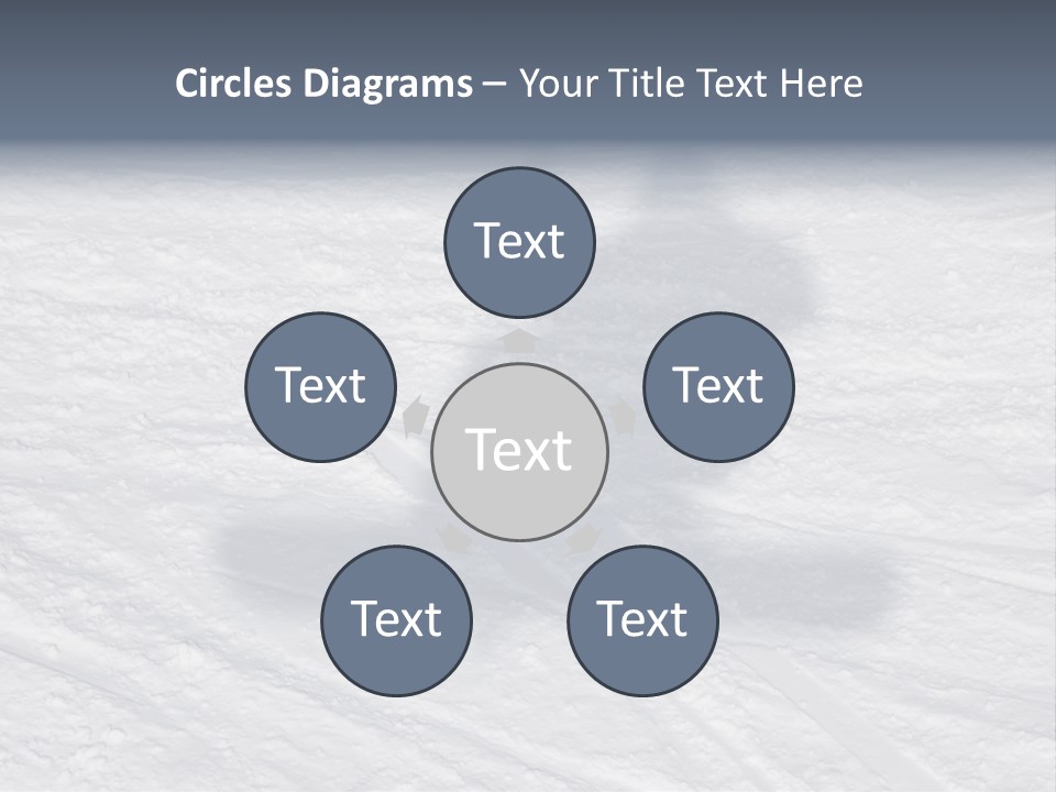 Snowboarder's Shadow PowerPoint Template