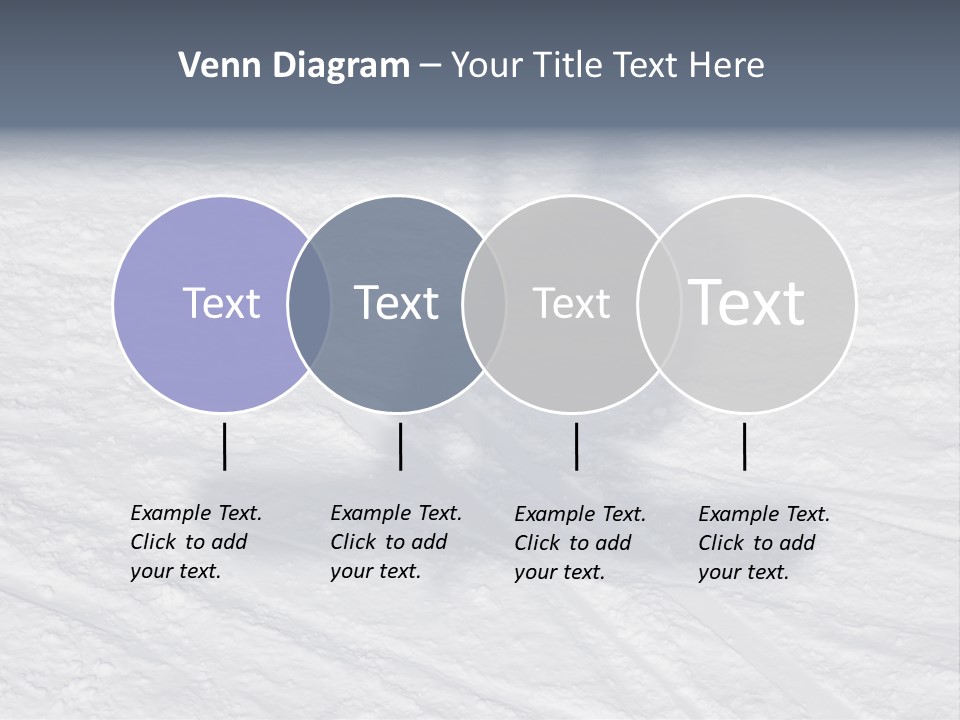 Snowboarder's Shadow PowerPoint Template