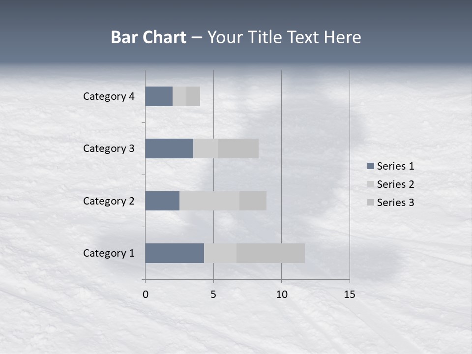 Snowboarder's Shadow PowerPoint Template