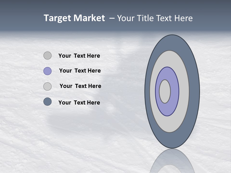 Snowboarder's Shadow PowerPoint Template