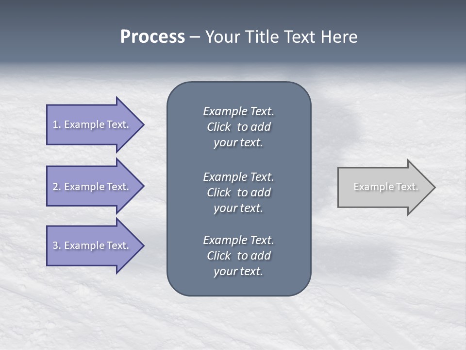 Snowboarder's Shadow PowerPoint Template