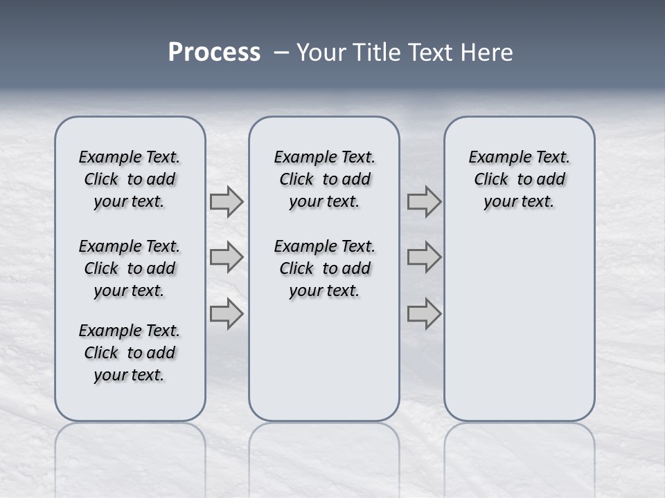 Snowboarder's Shadow PowerPoint Template