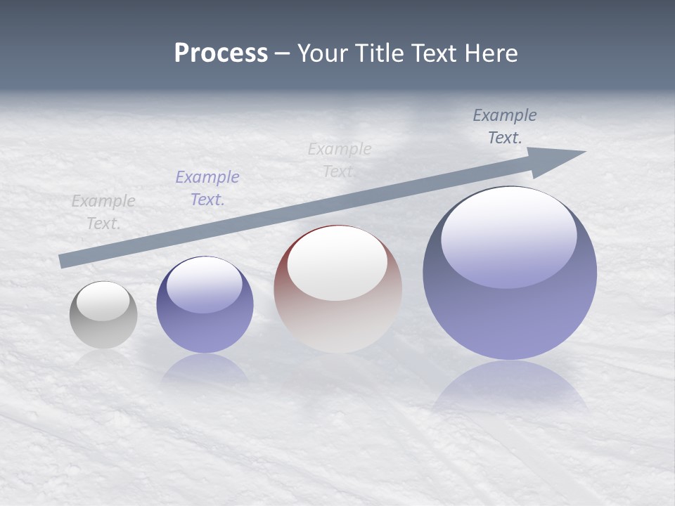 Snowboarder's Shadow PowerPoint Template