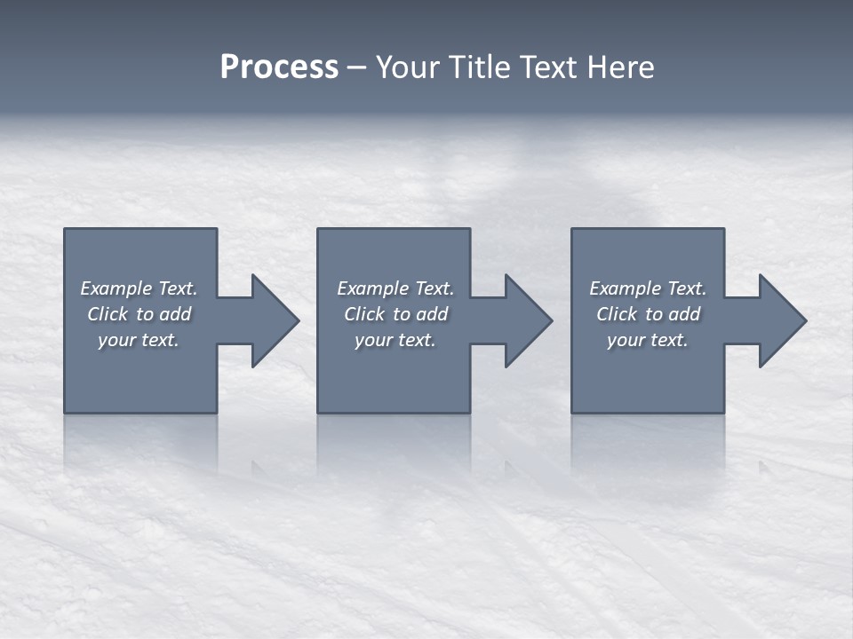 Snowboarder's Shadow PowerPoint Template