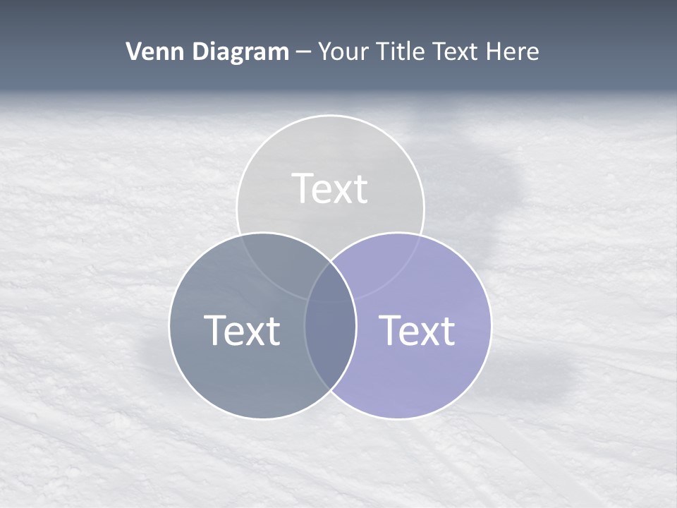 Snowboarder's Shadow PowerPoint Template