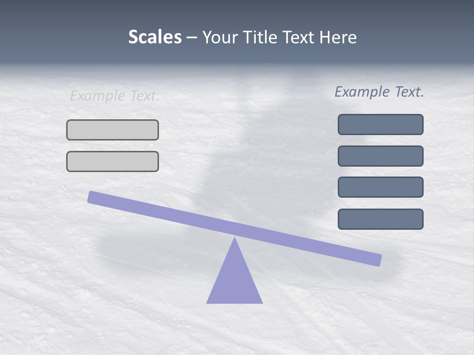 Snowboarder's Shadow PowerPoint Template