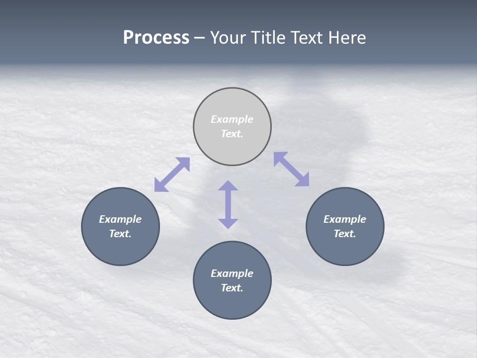Snowboarder's Shadow PowerPoint Template