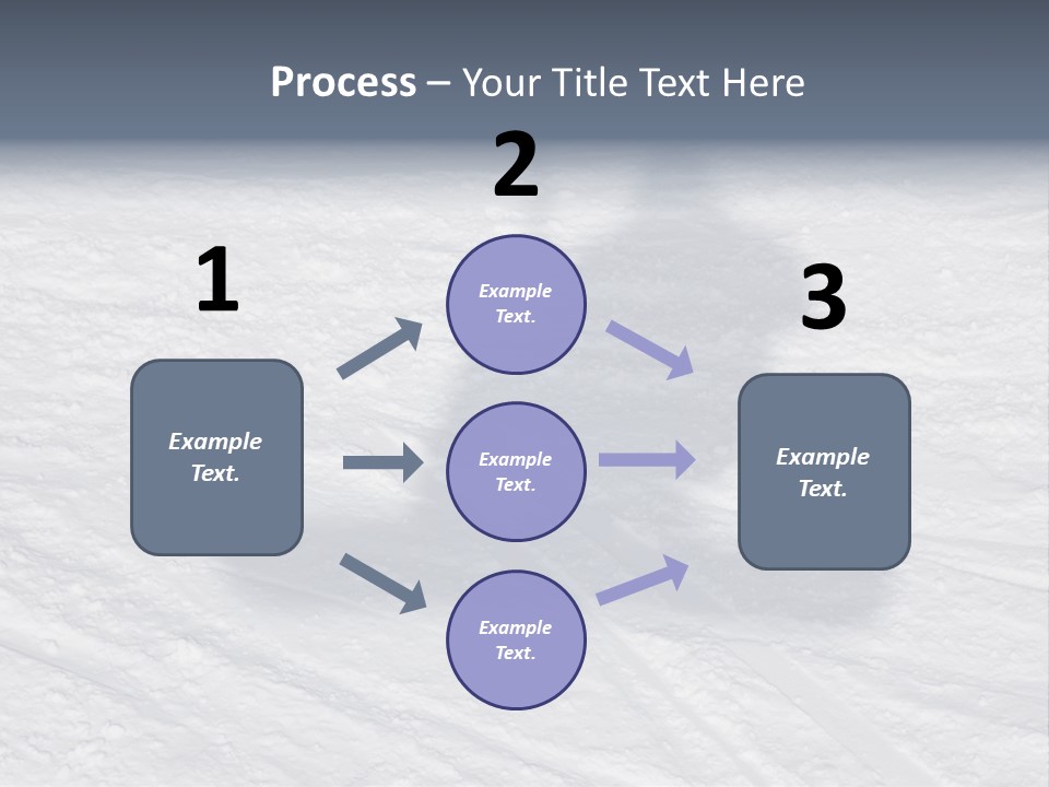 Snowboarder's Shadow PowerPoint Template