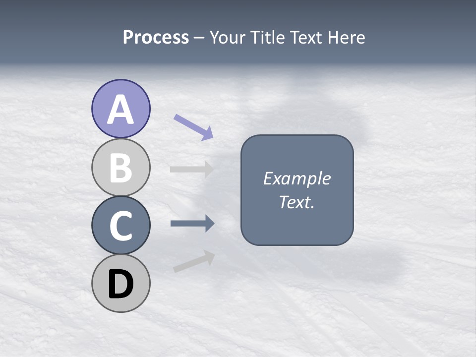 Snowboarder's Shadow PowerPoint Template