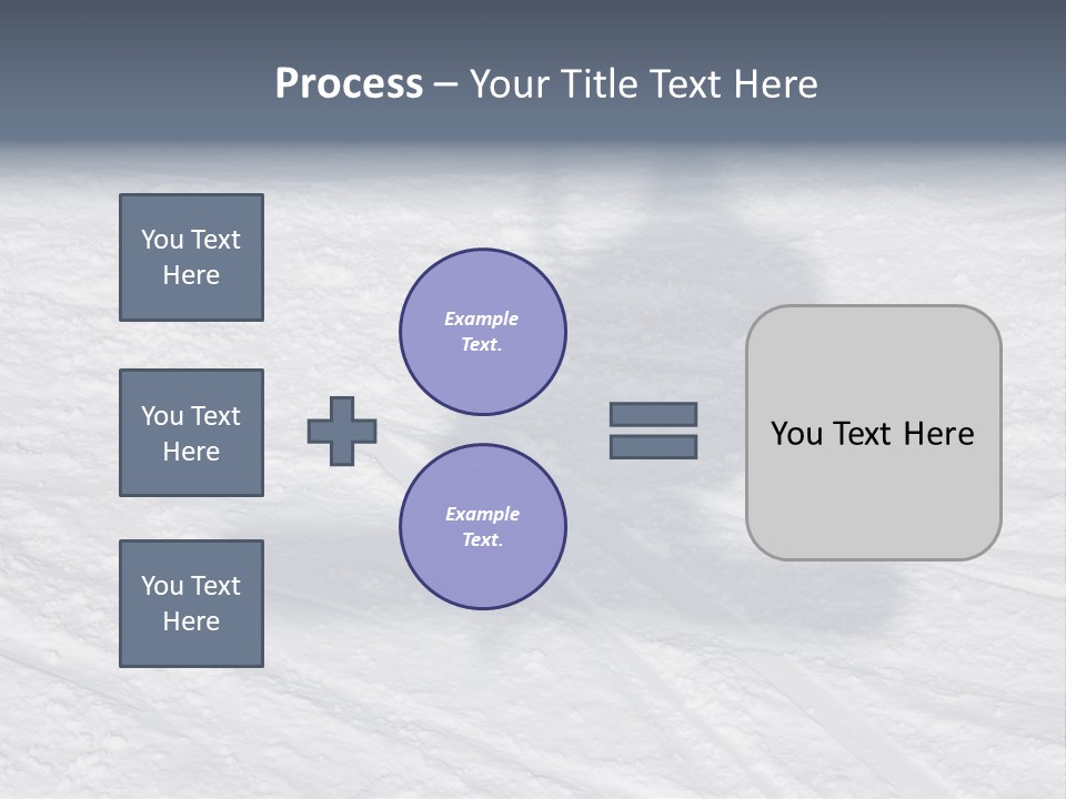 Snowboarder's Shadow PowerPoint Template