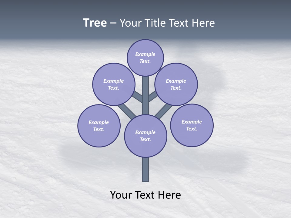 Snowboarder's Shadow PowerPoint Template