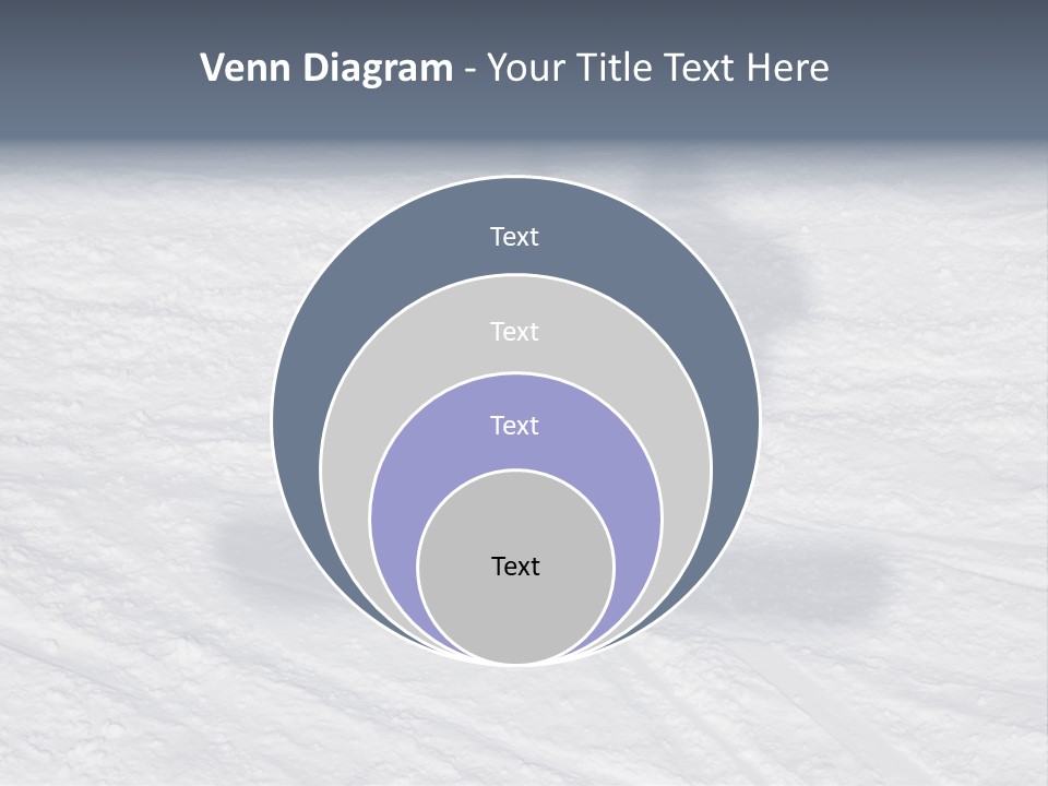 Snowboarder's Shadow PowerPoint Template