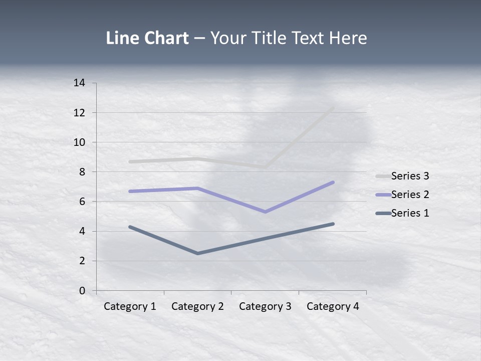 Snowboarder's Shadow PowerPoint Template