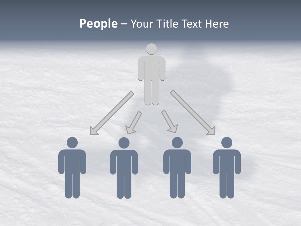 Snowboarder's Shadow PowerPoint Template