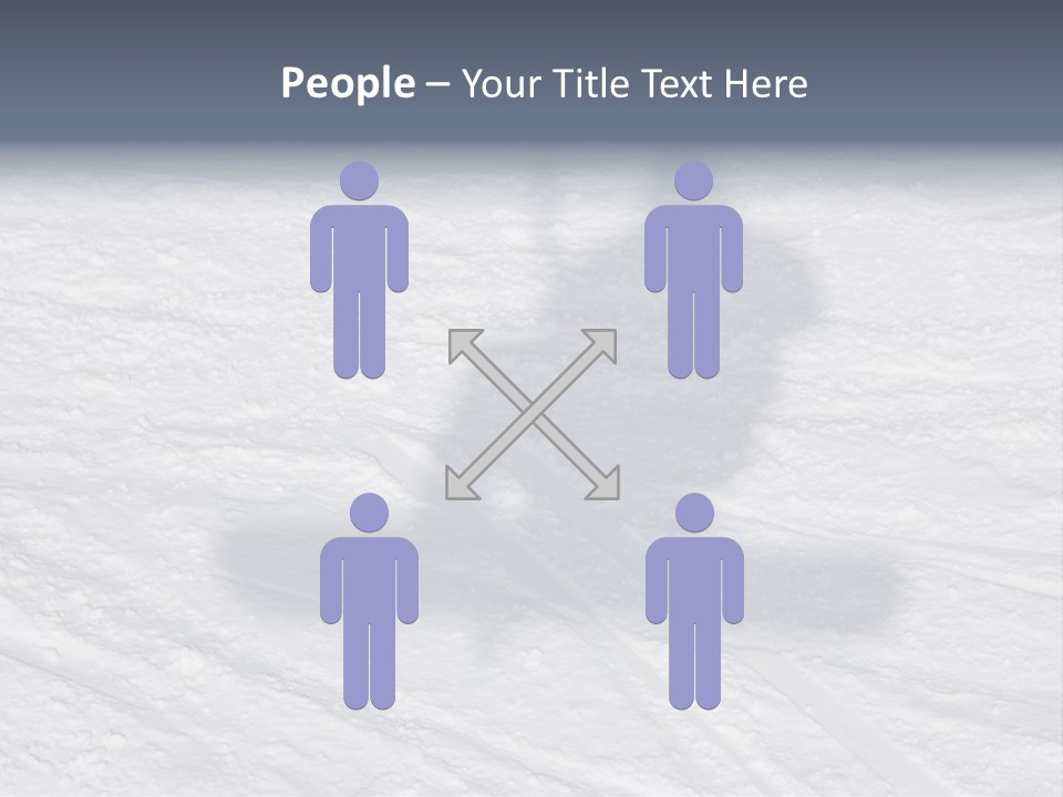 Snowboarder's Shadow PowerPoint Template