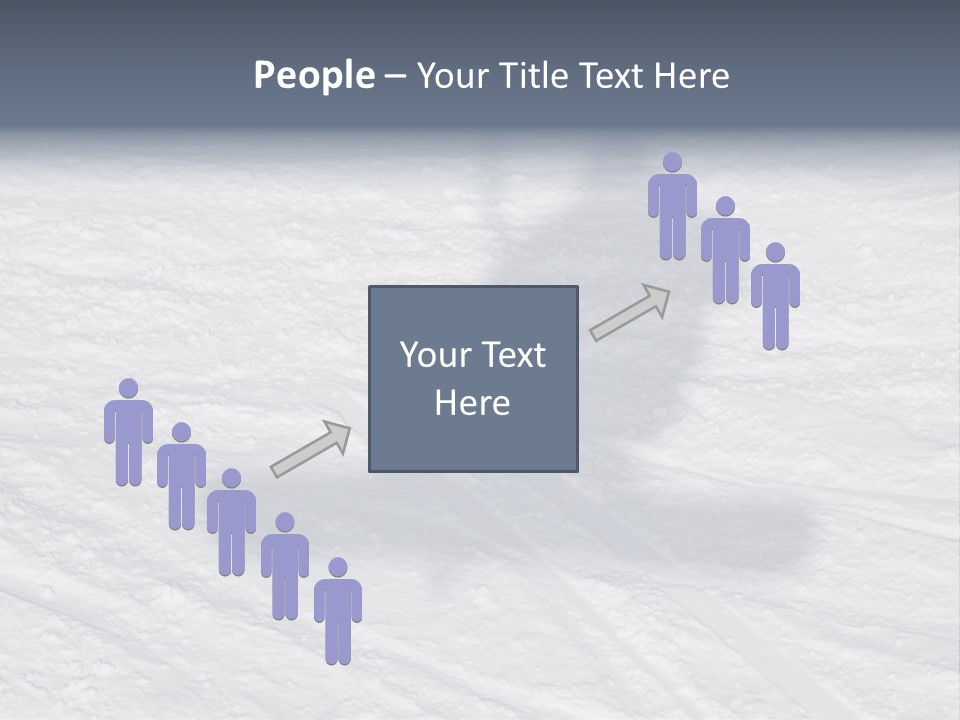 Snowboarder's Shadow PowerPoint Template