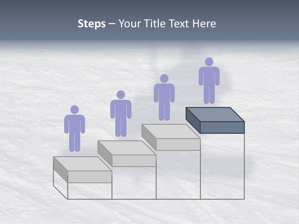 Snowboarder's Shadow PowerPoint Template